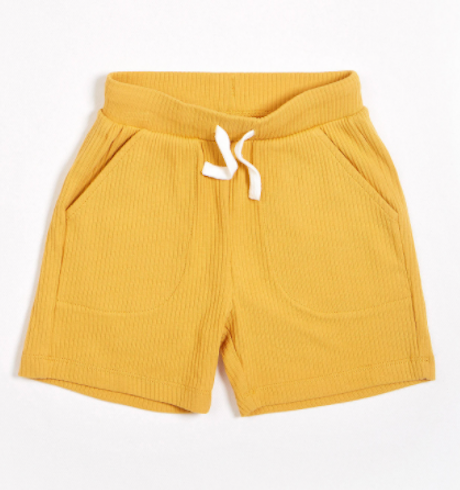 Children&#39;s Ribbed Shorts, Gold