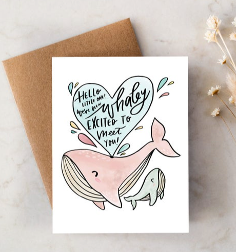Whaley Excited Baby Card