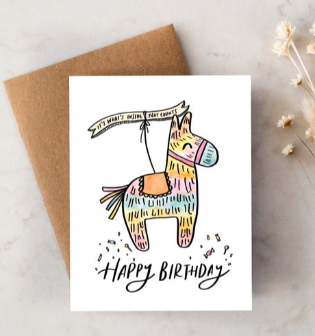 Cheeky Piñata Birthday Card