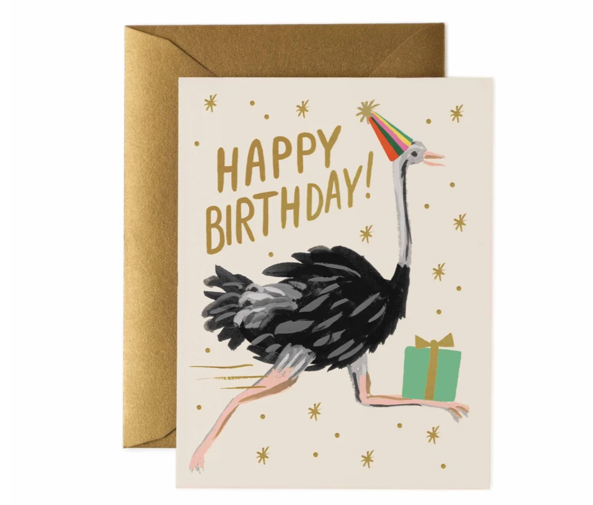 Ostrich Birthday Card