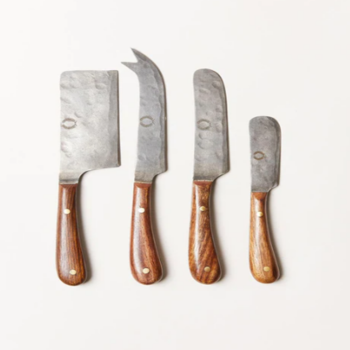 Artisan Forged Cheese Knifes - Set of 4