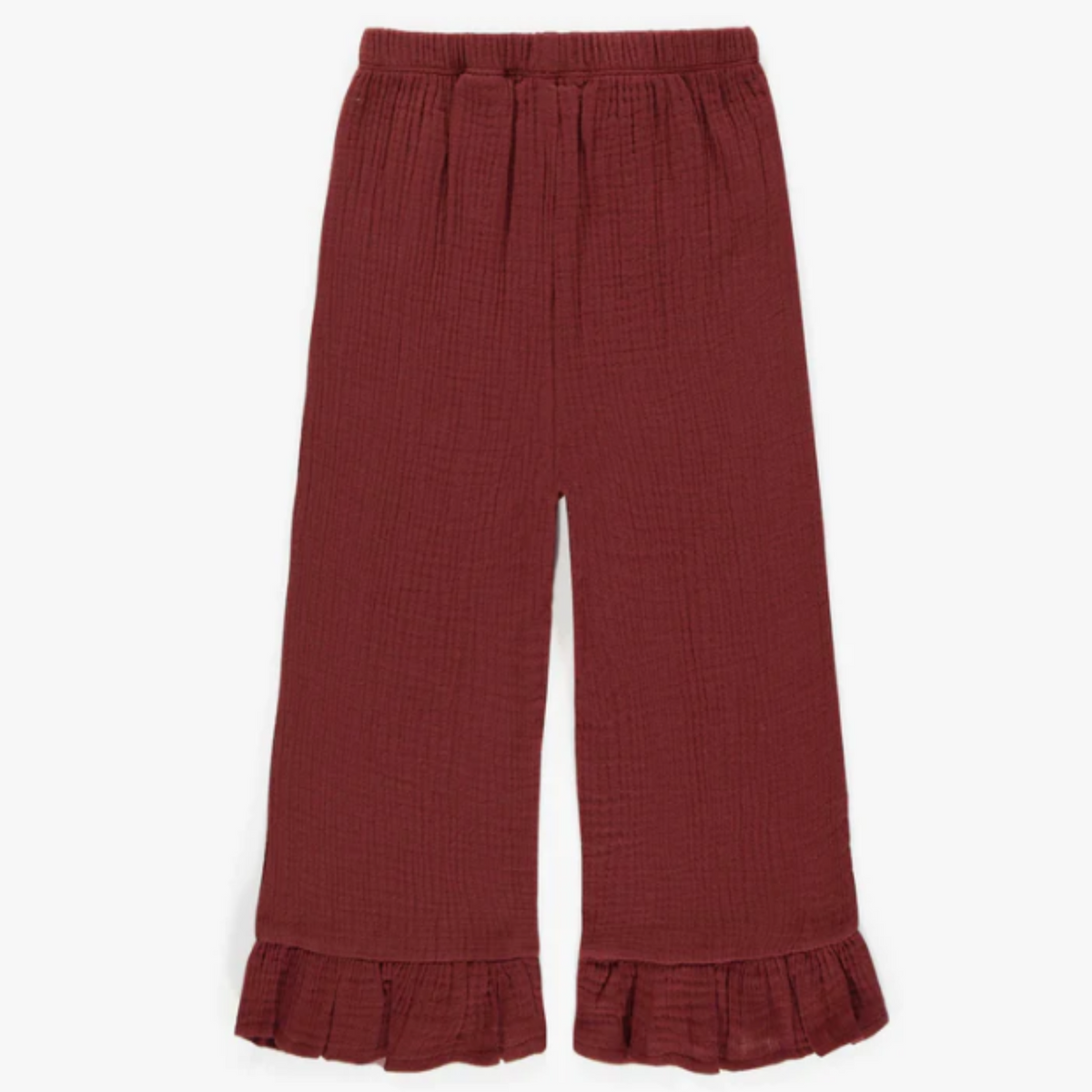Rust pant in muslin with wide legs, child