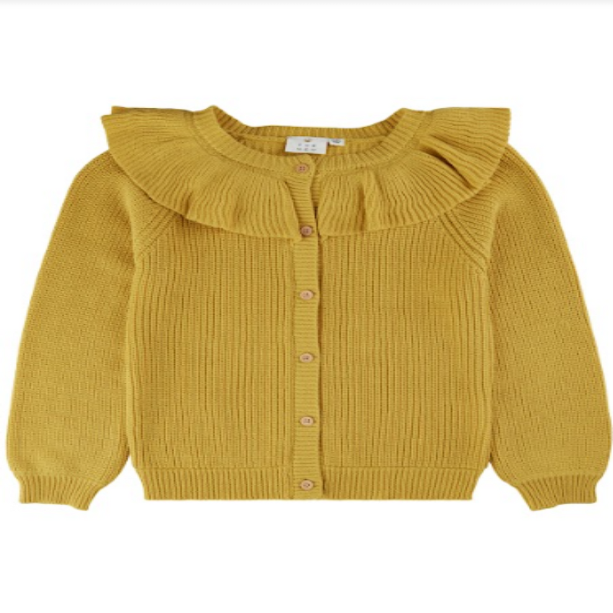 TNOlly Collar Cardigan - Misted yellow