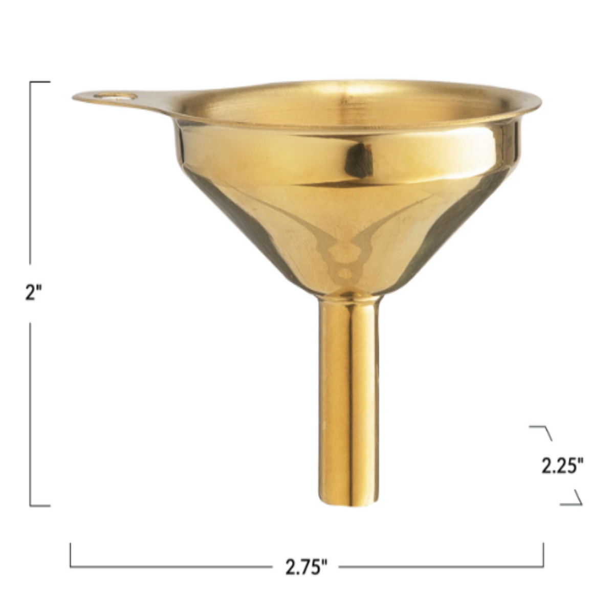 Stainless Steel Funnel - Gold Finish