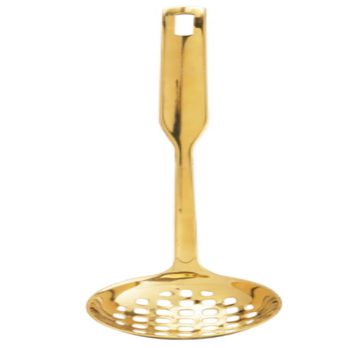 Stainless Steel Slotted Ladle - Gold Finish