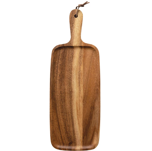Suar Wood Serving Board With Handle