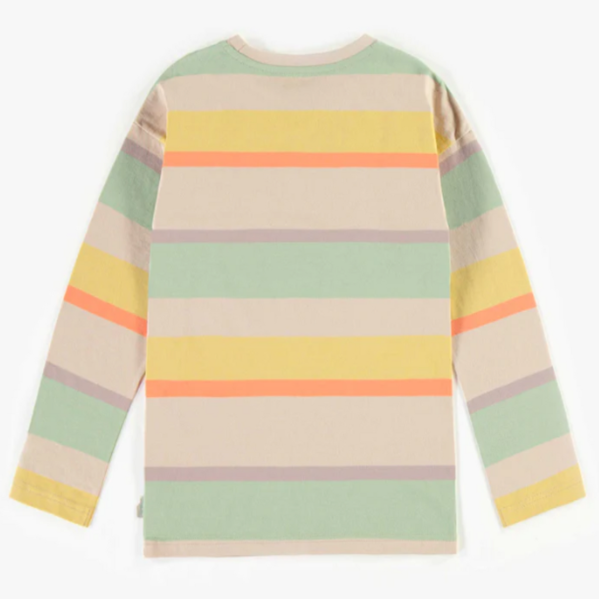 Long-sleeved t-shirt with stripes in cotton