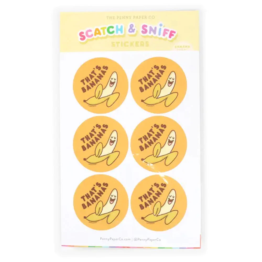 The Penny Paper Co. - That&#39;s Bananas - Supersized Scratch and Sniff Stickers