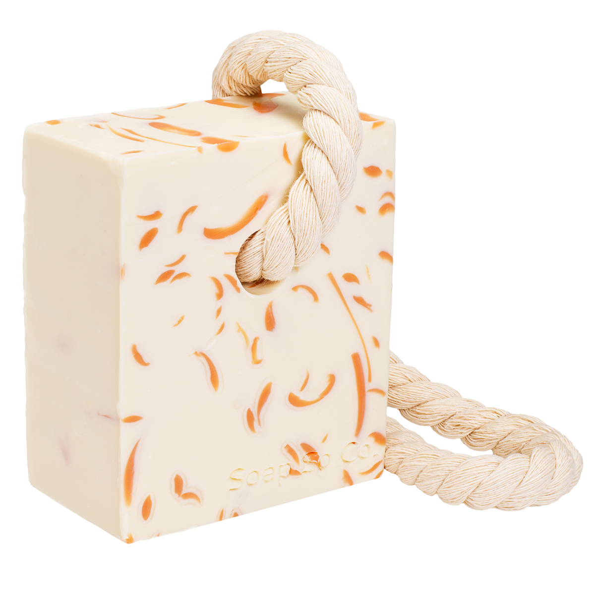 Soap on a Rope - Orange Drip