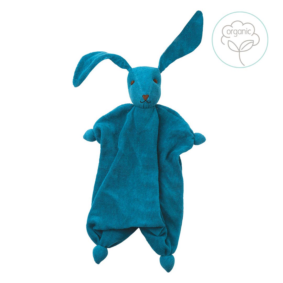 Hoppa - Organic Tino Bunny - Teal Blue