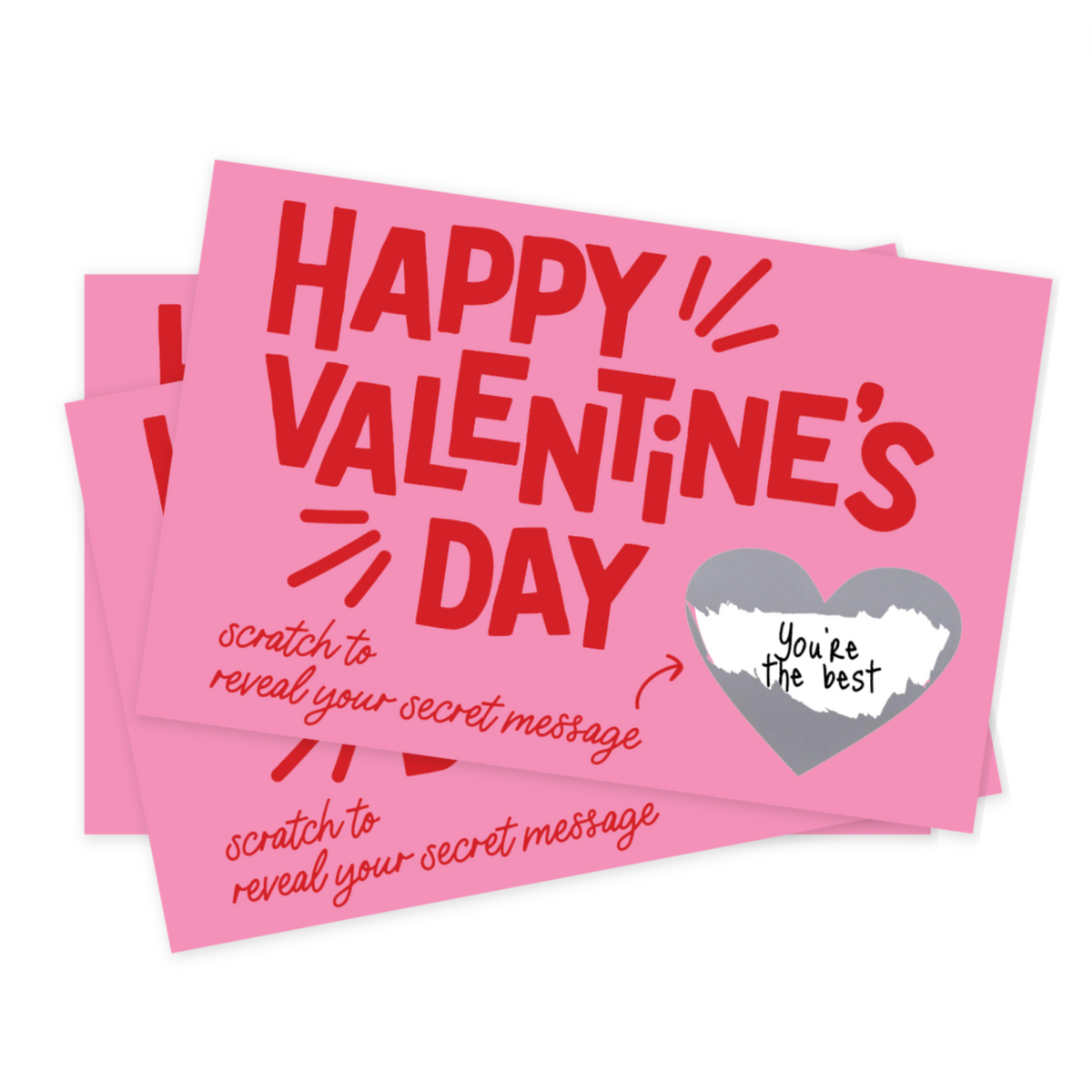 Valentine Scratch-Off Cards, 24 pk