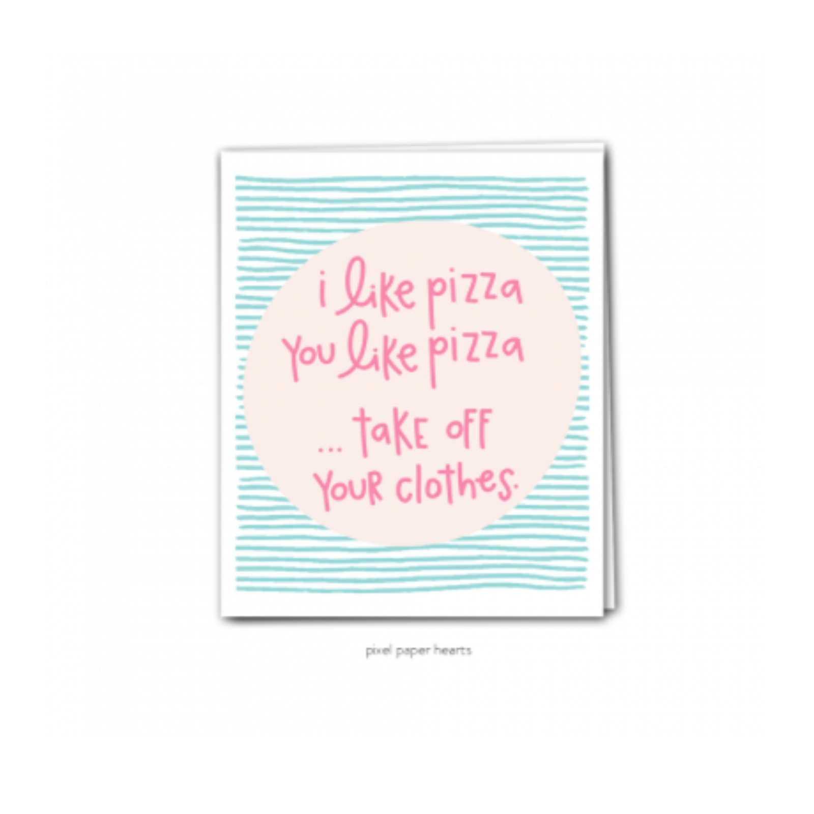 Pixel Paper Hearts - Pizza