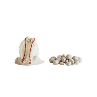 Stone Pebbles in Cotton Muslin Bag