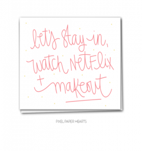 Pixel Paper Hearts - Netflix Card